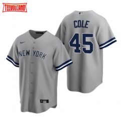 New York Yankees Gerrit Cole Gray Replica Road Jersey