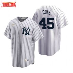 New York Yankees Gerrit Cole White Cooperstown Collection Jersey