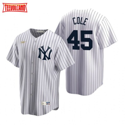 New York Yankees Gerrit Cole White Cooperstown Collection Jersey
