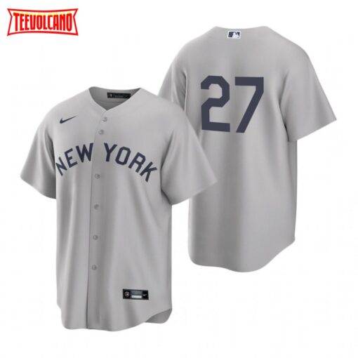 New York Yankees Giancarlo Stanton Gray 2021 Field of Dreams Replica Jersey