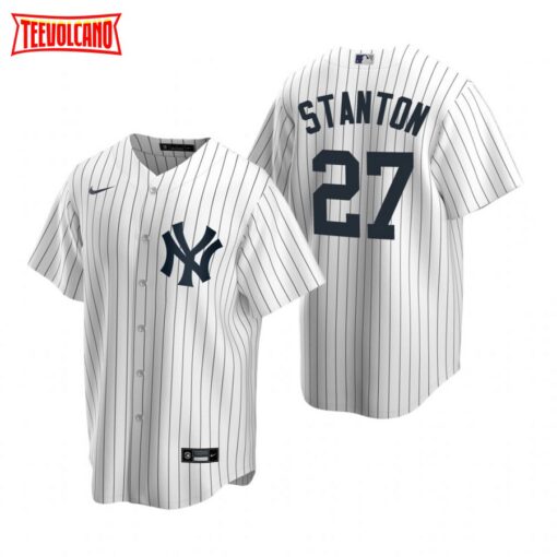 New York Yankees Giancarlo Stanton White Replica Home Jersey