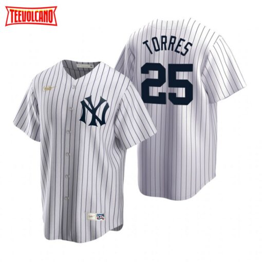 New York Yankees Gleyber Torres White Cooperstown Collection Jersey