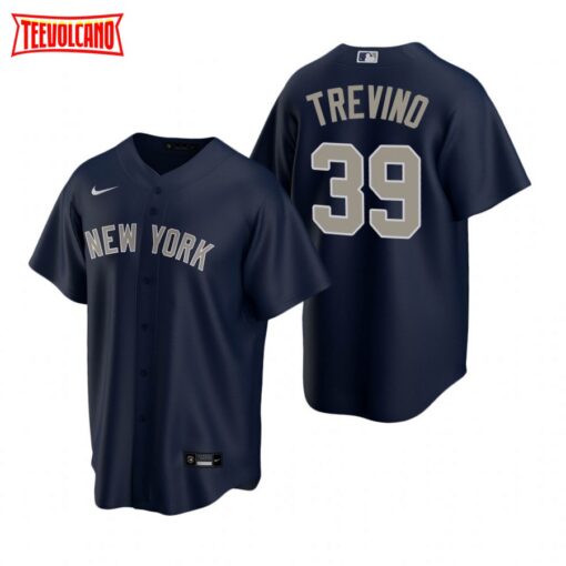 New York Yankees Jose Trevino Navy Alternate Replica Jersey