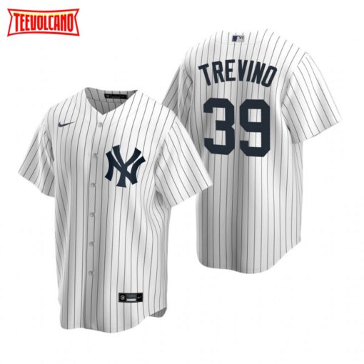 New York Yankees Jose Trevino White Home Replica Jersey