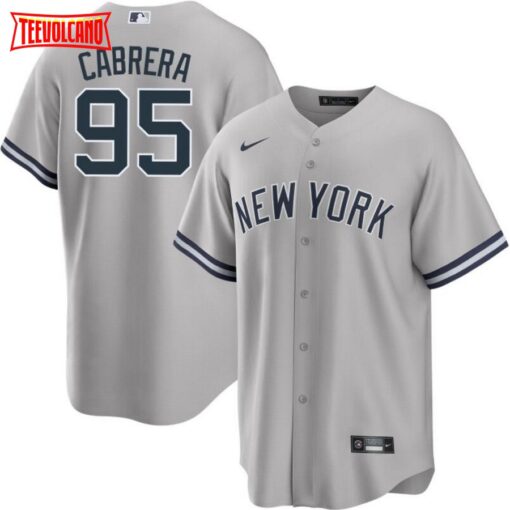 New York Yankees Oswaldo Cabrera Gray Road Replica Jersey