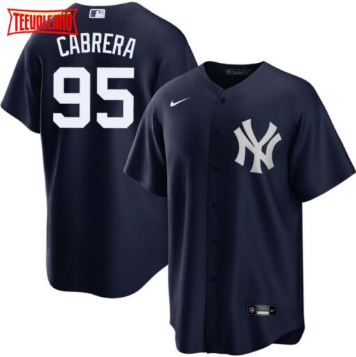 New York Yankees Oswaldo Cabrera Navy Alternate Replica Jersey