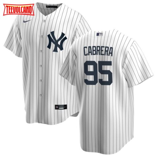 New York Yankees Oswaldo Cabrera White Home Replica Jersey