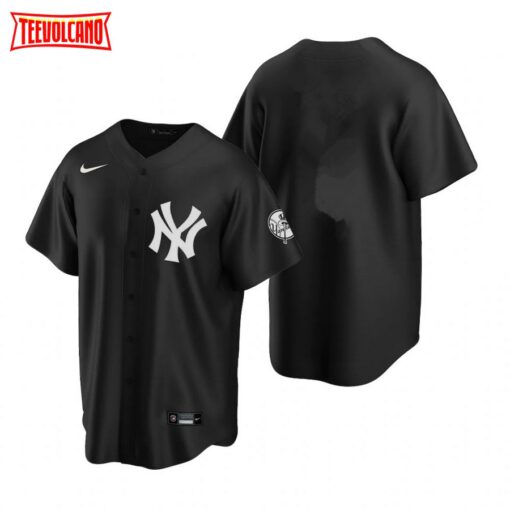 New York Yankees Team Black Fashion Replica Jersey