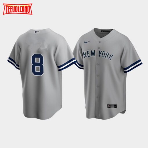 New York Yankees Yogi Berra Gray Road Replica Jersey