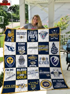 Nhl Nashville Predators 3D Quilt Blanket