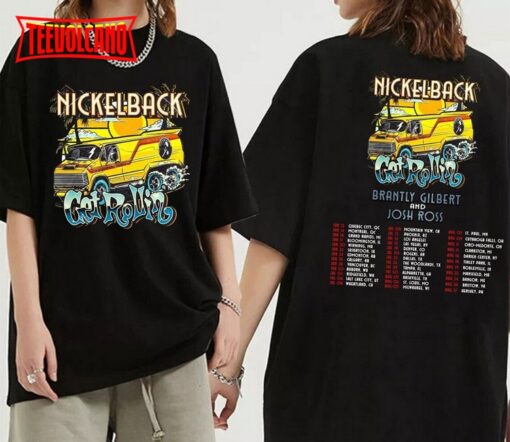 Nickelback World Tour Get Rollin 2023 Double Side Shirt