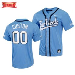 North Carolina Tar Heels Custom College Baseball Jersey Blue