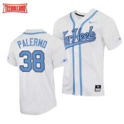 North Carolina Tar Heels Davis Palermo College Baseball Jersey White