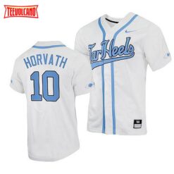 North Carolina Tar Heels Mac Horvath College Baseball Jersey White