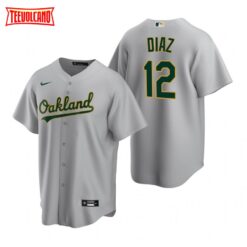 Oakland Athletics Aledmys Diaz Gray Road Replica Jersey