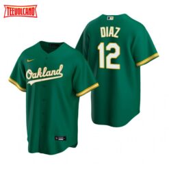 Oakland Athletics Aledmys Diaz Kelly Green Alternate Replica Jersey