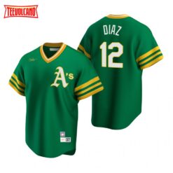 Oakland Athletics Aledmys Diaz Kelly Green Cooperstown Collection Jersey