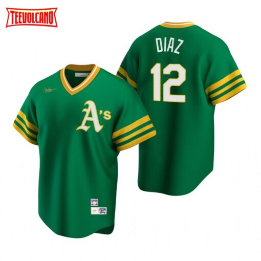Oakland Athletics Aledmys Diaz Kelly Green Cooperstown Collection Jersey