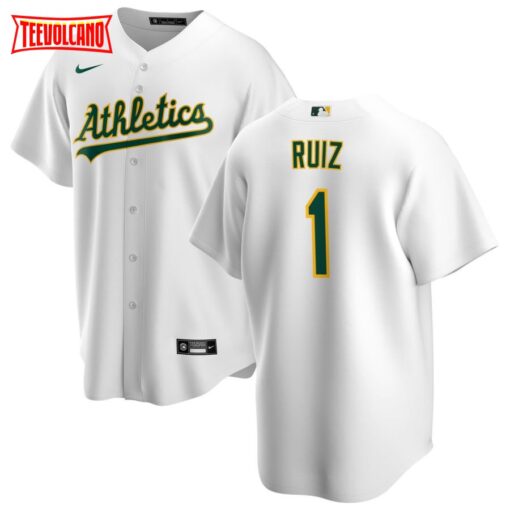 Oakland Athletics Esteury Ruiz White Home Replica Jersey