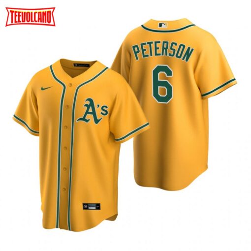 Oakland Athletics Jace Peterson Gold Alternate Replica Jersey