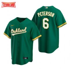 Oakland Athletics Jace Peterson Kelly Green Alternate Replica Jersey