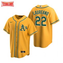 Oakland Athletics Ramon Laureano Gold Alternate Replica Jersey