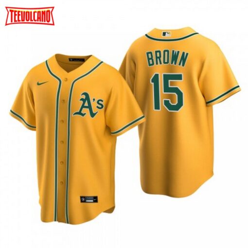 Oakland Athletics Seth Brown Gold Alternate Replica Jersey