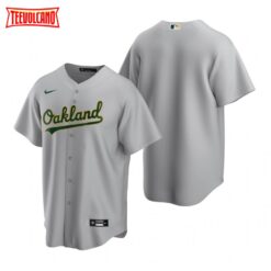 Oakland Athletics Team Gray Replica Road Jersey