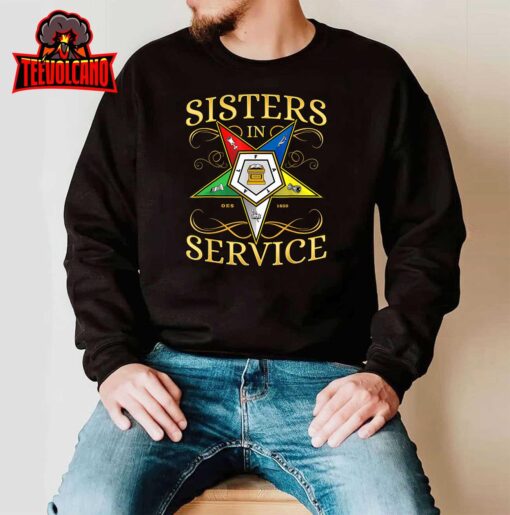 OES Sisters in Service Order of the Eastern Star T-Shirt