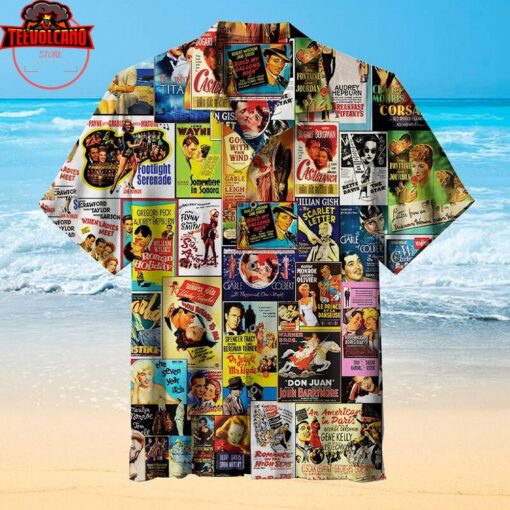 Old Movie Poster Hawaiian Shirt