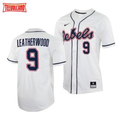 Ole Miss Rebels Hayden Leatherwood College Baseball Jersey White