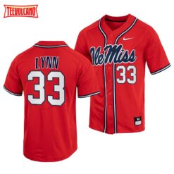 Ole Miss Rebels Lance Lynn College Baseball Jersey Red