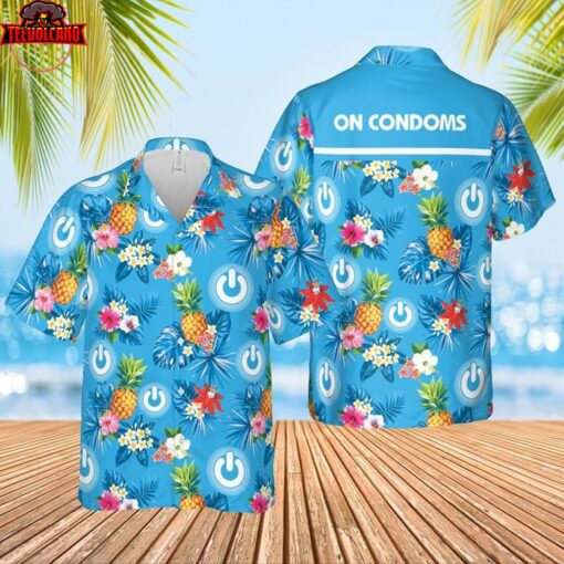 ON Condoms Hawaiian Shirt and Shorts