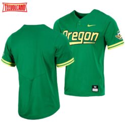 Oregon Ducks College Baseball Green Replica Jersey