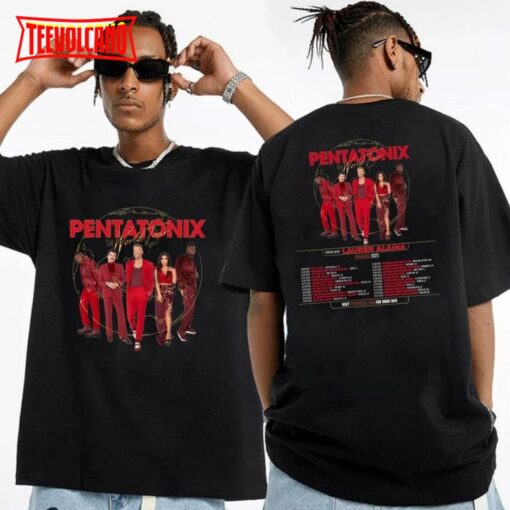 Pentatonix The World Tour Summer 2023 Double Side Shirt