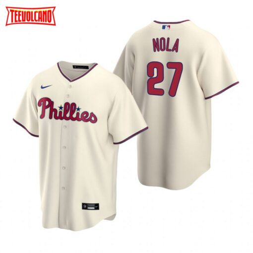 Philadelphia Phillies Aaron Nola Cream Alternate Replica Jersey
