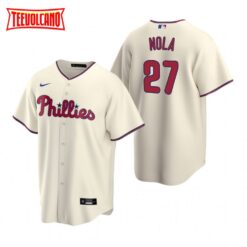 Philadelphia Phillies Aaron Nola Cream Alternate Replica Jersey