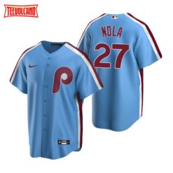 Philadelphia Phillies Aaron Nola Light Blue Alternate Replica Jersey