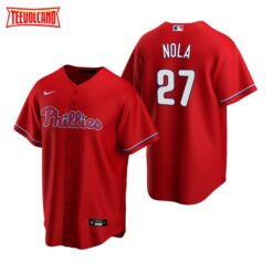 Philadelphia Phillies Aaron Nola Red Alternate Replica Jersey