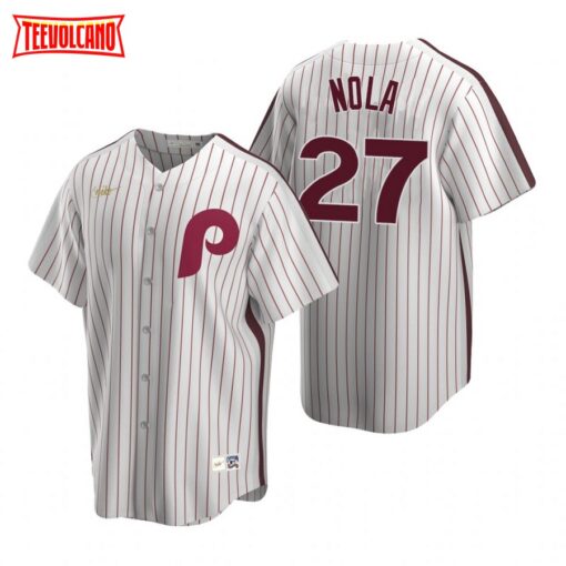Philadelphia Phillies Aaron Nola White Cooperstown Collection Jersey