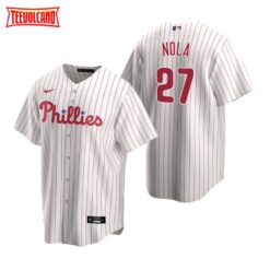 Philadelphia Phillies Aaron Nola White Home Replica Jersey