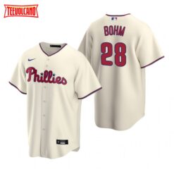 Philadelphia Phillies Alec Bohm Cream Alternate Replica Jersey