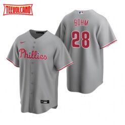 Philadelphia Phillies Alec Bohm Gray Road Replica Jersey