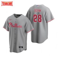 Philadelphia Phillies Alec Bohm Gray Road Replica Jersey