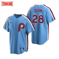 Philadelphia Phillies Alec Bohm Light Blue Alternate Replica Jersey