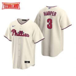 Philadelphia Phillies Bryce Harper Cream Replica Alternate Jersey