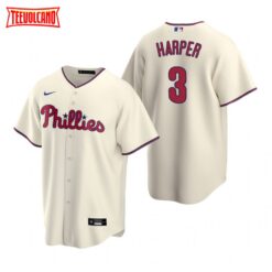 Philadelphia Phillies Bryce Harper Cream Replica Alternate Jersey