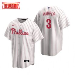 Philadelphia Phillies Bryce Harper White Replica Home Jersey