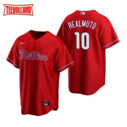 Philadelphia Phillies J.T. Realmuto Red Replica Alternate Jersey