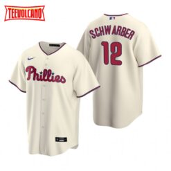 Philadelphia Phillies Kyle Schwarber Cream Alternate Replica Jersey